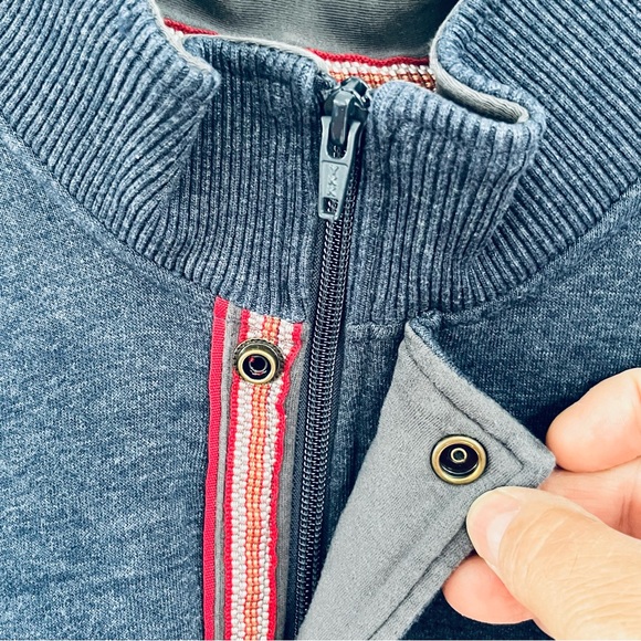 Orvis Men’s 1/4 Zip & Snap Closure Pullover Vest Size XXL In Blue - Picture 3 of 5